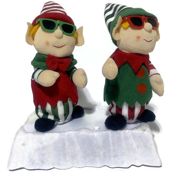 Musical Dancing Elves Rocking Jingle Bells With Lights Movement and Sound - Picture 2 of 7